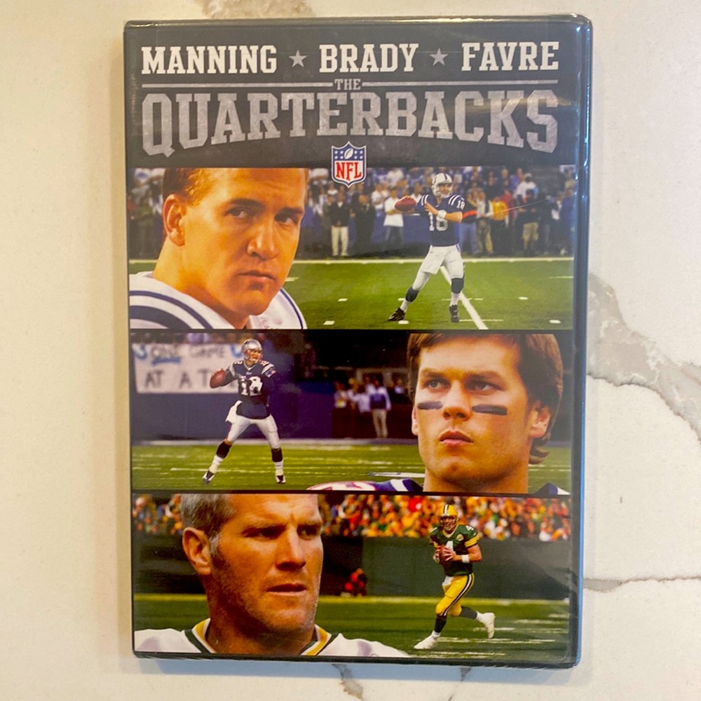 NWT- Quarterbacks-DVD MANNING-BRADY-FAVRE Great Gift for Football Fan